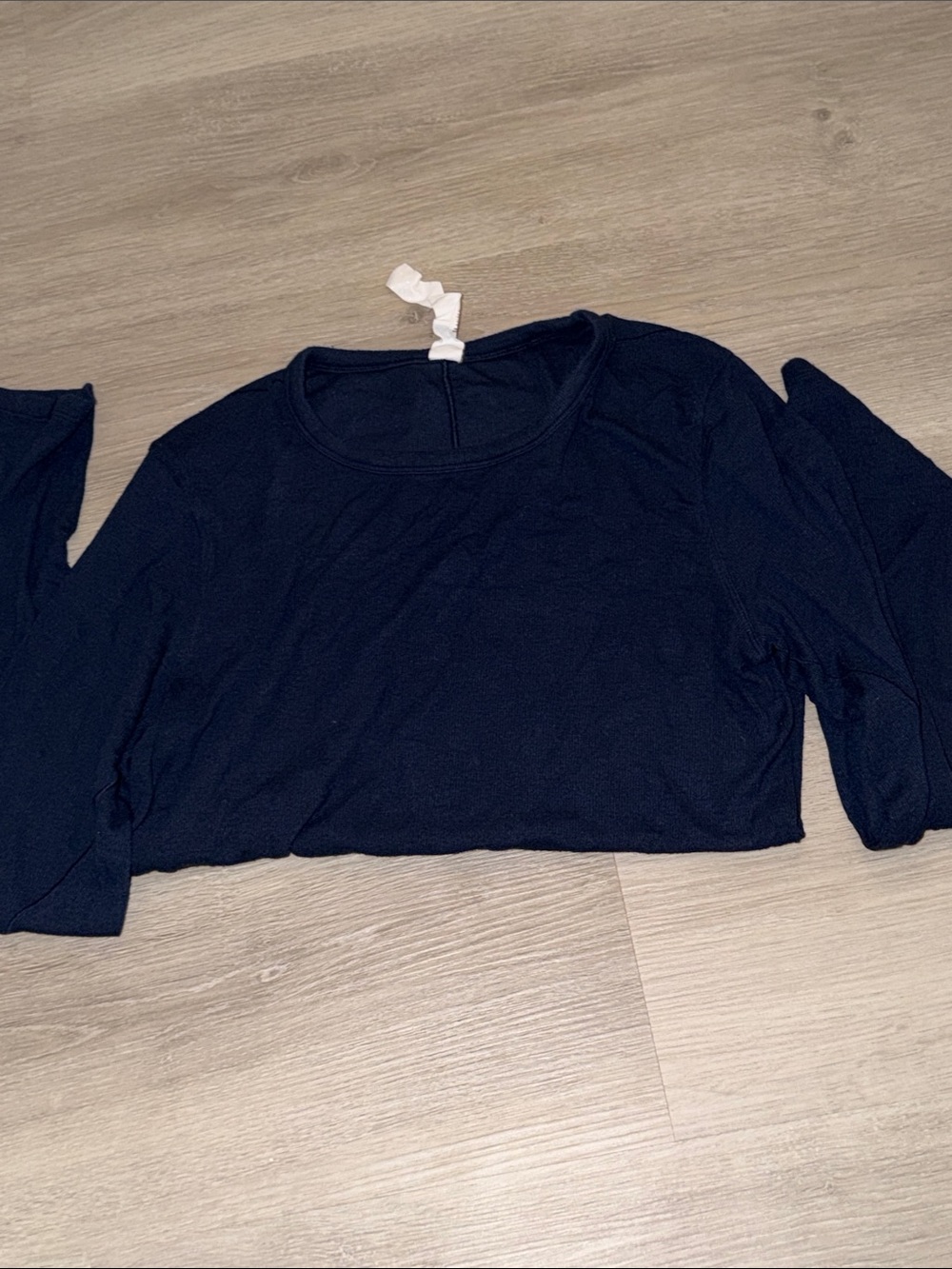 Women's Navy Long-Sleeve Top